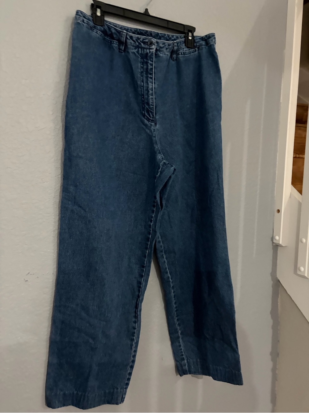 Lauren Ralph Lauren Blue Wide-Leg High-Rise Jeans - Picture 2 of 3